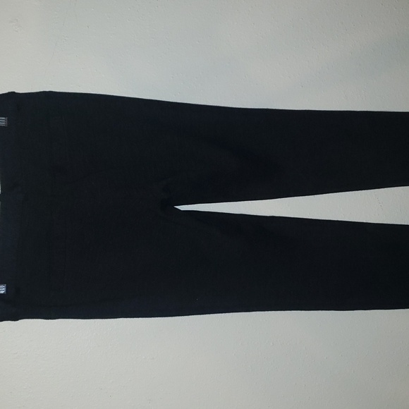 Tory Burch Black/gray Wool Straight Leg Dress Career Work Pants - Picture 3 of 9